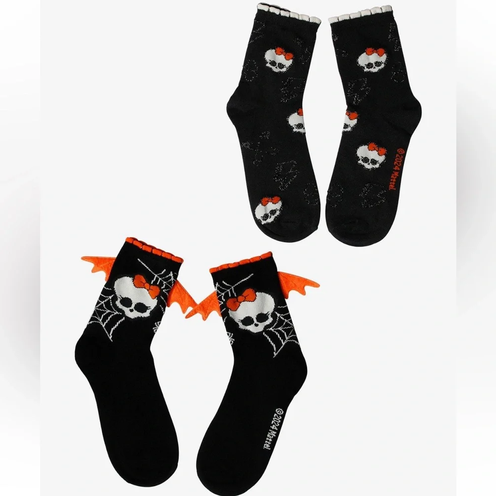 Monster High Halloween Ankle‎ Socks 2 Pairs Hot Topic